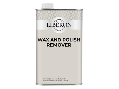 Liberon 1 Litre Wax and Polish Remover for Wood Furniture - Effective Cleaning Solution