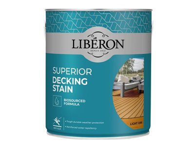 Liberon 126117 Superior Decking Stain Light Oak 2.5 Litre LIB126117