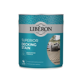 Liberon 126120 Superior Decking Stain Light Silver 2.5 Litre LIB126120
