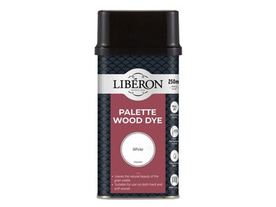 Liberon 126726 Palette Wood Dye White 250ml LIBWDPWH250N