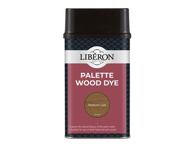 Liberon 126745 Palette Wood Dye Medium Oak 500ml LIBWDPMO500N