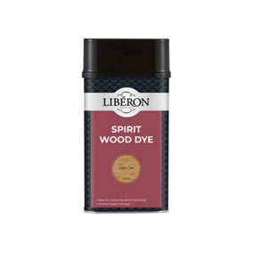 Liberon 126790 Spirit Wood Dye Light Oak 1 litre LIBSDLO1LN