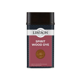 Liberon 126792 Spirit Wood Dye Teak 1 litre LIBSDT1LN