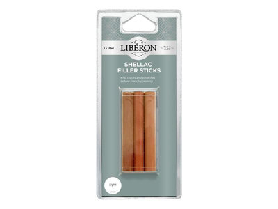 Liberon 126840 Shellac Filler Sticks Light 3 Pack LIBSFSLN