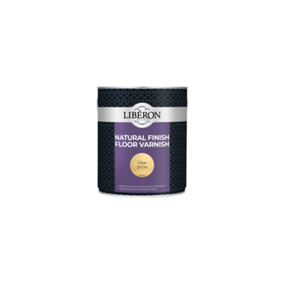 Liberon 126855 Natural Finish Floor Varnish Clear Satin 2.5 litre LIBFVWCS25LN
