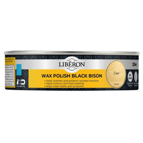 Liberon 126867 Black Bison Wax Paste Clear 150ml LIBBPWCL150N
