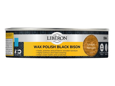 Liberon 126869 Black Bison Wax Paste Georgian Mahogany 150ml LIBBPWGM150N