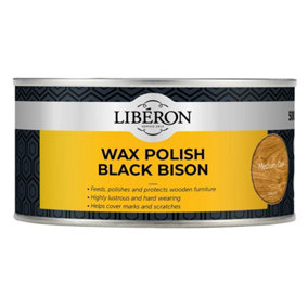 Liberon 126877 Black Bison Wax Paste Medium Oak 500ml LIBBPWMO500N