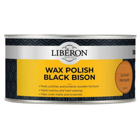 Liberon 126881 Black Bison Wax Paste Victorian Mahogany 500ml LIBBPWVM500N