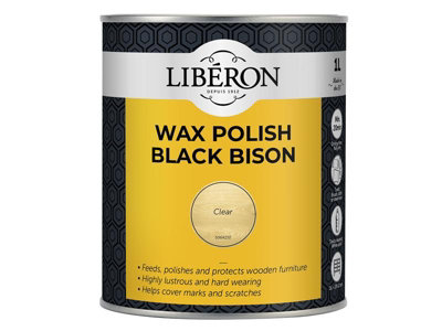 Liberon 126883 Black Bison Wax Paste Antique Pine 1kg LIBBBPWAP1N