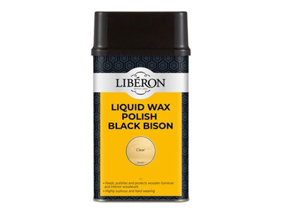 Liberon 126887 Liquid Wax Polish Black Bison Clear 500ml LIBBLWCL500N