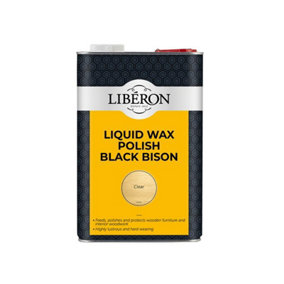 Liberon 126890 Liquid Wax Polish Black Bison Clear 5 litre LIBBBLWCL5LN