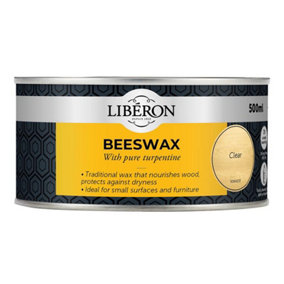 Liberon 126897 Beeswax Paste Clear 500ml LIBBPCL500N