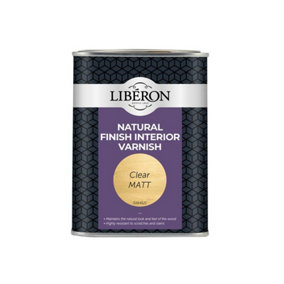 Liberon 126899 Natural Finish Interior Varnish Clear Matt 1 litre LIBELNFIVCMN