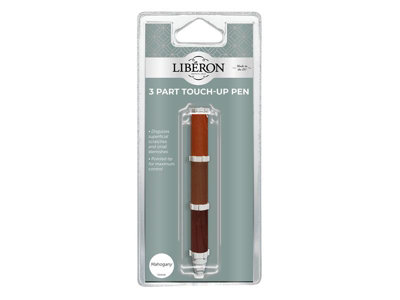 Liberon 126911 3 Part TouchUp Pen Mahogany LIBTUP3PMN DIY at B&Q