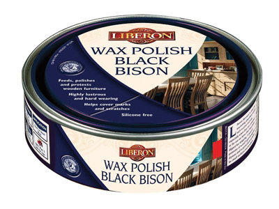 Liberon Black Bison Wax Polish for Georgian Mahogany - 150ml