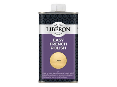 Liberon Easy French Polish Clear 250ml - Ideal for Furniture Restoration and Wood Finishing