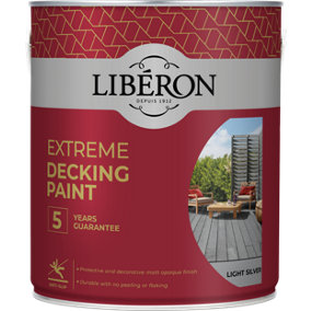 Liberon Extreme Decking Paint Light Silver 2.5 Litre