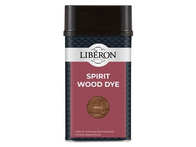 Liberon Walnut Spirit Wood Dye - 1 Litre for Rich Deep Color Finish