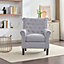 Liberty Fabric Accent Chair - Grey