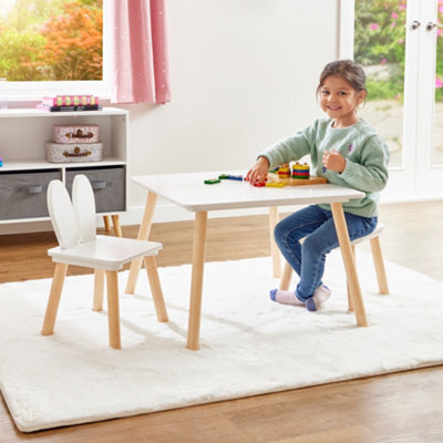 Liberty House Toys Kids Bunny Table and Two Chairs Set