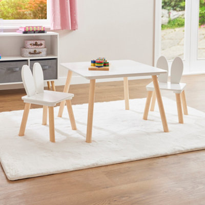 Liberty House Toys Kids Bunny Table and Two Chairs Set