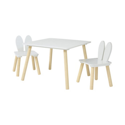 Liberty House Toys Kids Bunny Table and Two Chairs Set