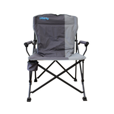 Liberty Leisure Heavy Duty 110kg Outdoor Folding Camping Chair Grey