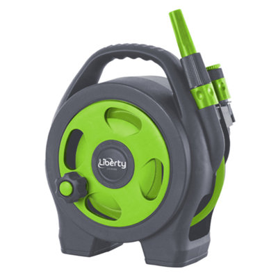 Liberty Leisure Pro Hose Reel 11.6m with Quick-Release Couplings and 3-Jet Lance