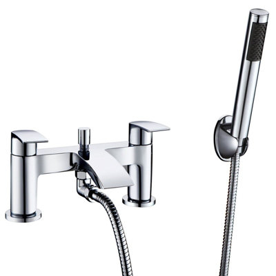 LIBRA WATERFALL BATHROOM TAP BASIN MONO MIXER BATH SHOWER MIXER SET SOLID BRASS - 3