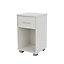 Lido 1 drawer compact bedside cabinet, White