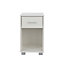 Lido 1 drawer compact bedside cabinet, White
