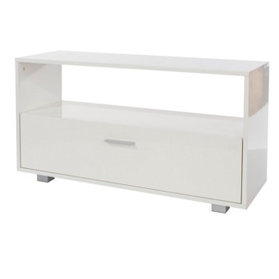 Lido flatscreen TV unit, White | DIY at B&Q