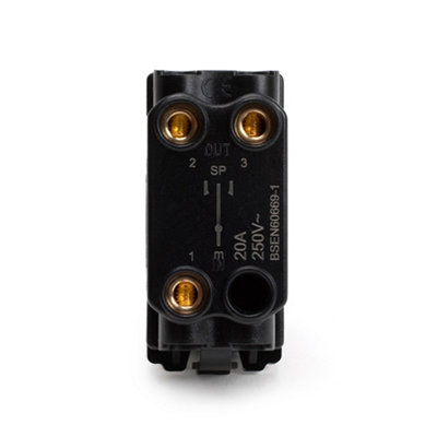 Lieber 20A 2 Way Off Retractive RM-Grid Switch Module