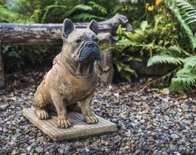 Life-Sized French on sale Bulldog Statue