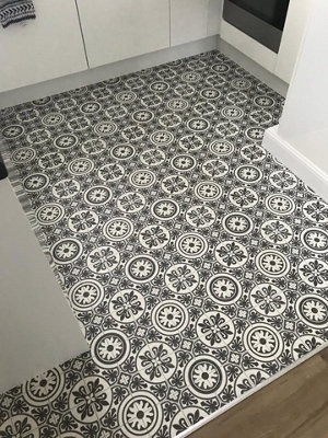 Lifestyle Floors Lisbon 909D Designer Effect Slip Resistant Vinyl Flooring-3WX4L