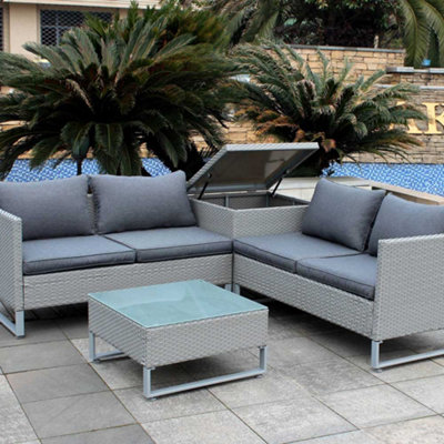 Pacific rattan deals garden corner sofa