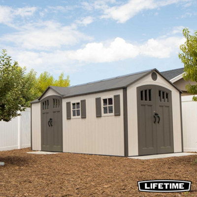 Lifetime 17.5 Ft. x 8 Ft. Outdoor Storage Shed