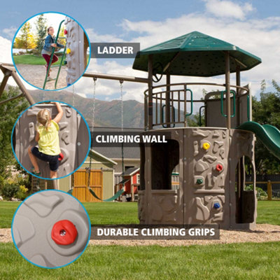 Lifetime Playset Lifetime Adventure Tower Swing Set Deluxe