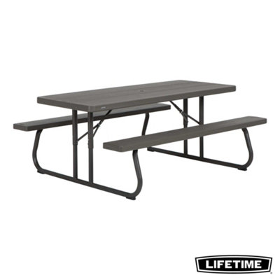 Lifetime folding deals picnic table