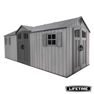 Lifetime 20 Ft. x 8 Ft. Outdoor Storage Shed