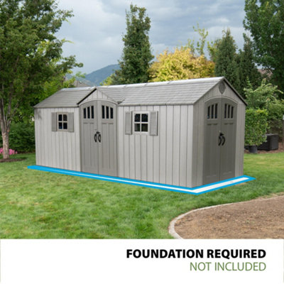 Lifetime 20 Ft. x 8 Ft. Outdoor Storage Shed