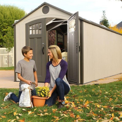 Lifetime 20x8ft Heavy Duty Plastic Shed - Dual Entrance - 3
