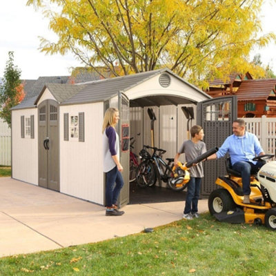 Lifetime 20x8ft Heavy Duty Plastic Shed - Dual Entrance - 4