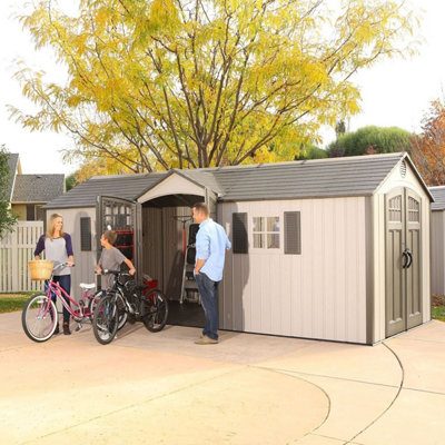 Lifetime 20x8ft Heavy Duty Plastic Shed - Dual Entrance - 5