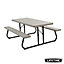 Lifetime 6-Foot Classic Folding Picnic Table - 10 Pack