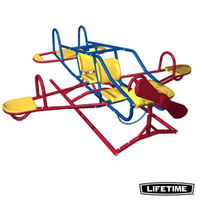 Lifetime 8 Ft. x 7.6 Ft. Ace Flyer Teeter Totter Primary Colors