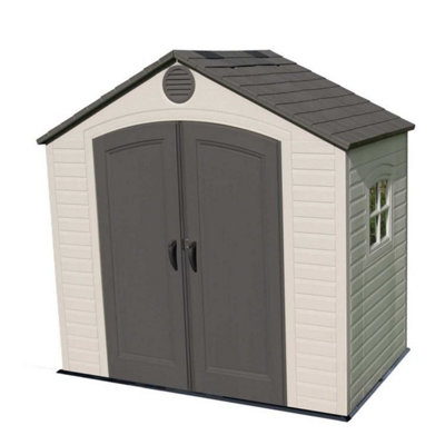 Lifetime 8x5ft Heavy Duty Plastic Garden Shed DIY at B&Q