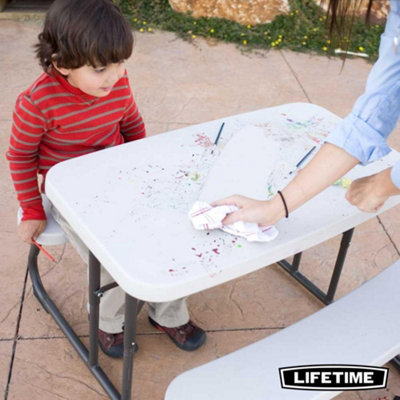 Lifetime childrens folding table and outlet chairs