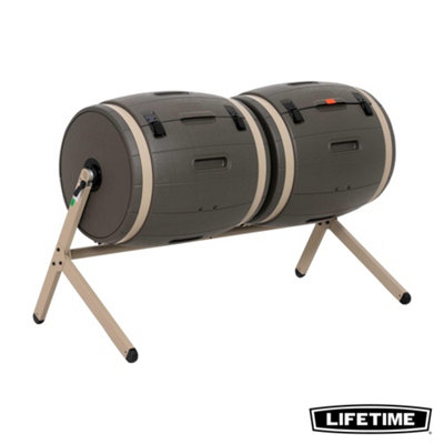 Lifetime Double Bin Rotating Composter (378 L) | DIY at B&Q